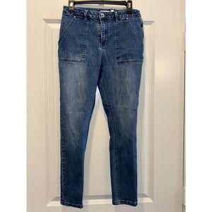 A Loves A Jeans Womens 30 Blue Denim Medium Wash Skinny Leg Casual Outdoor